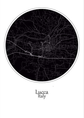 Lucca City Map Italy