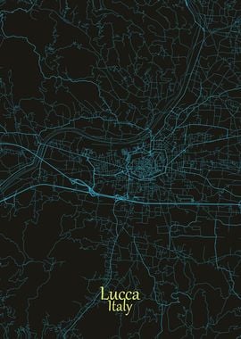 Lucca City Map Italy