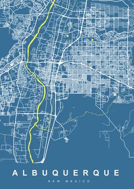 ALBUQUERQUE Art Map USA