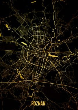 Poznan gold map