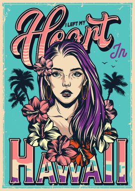 hawaii girls poster