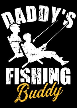 Fishing Daddy / little fishing buddy fisherman son | Sticker