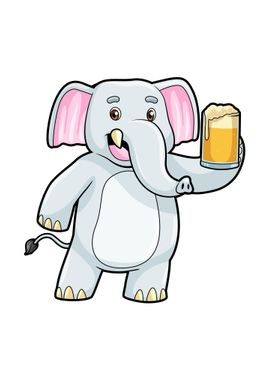 Elephant Party Glass Beer