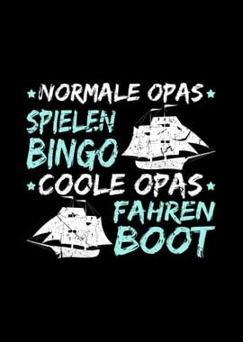 Opa Fahren Boot Kapitaen