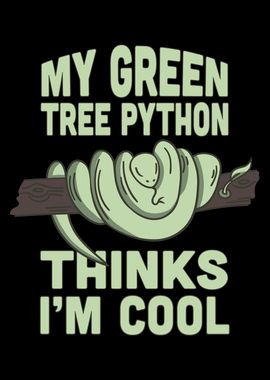 Green tree python snake