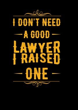 I Dont Need A Good Lawyer