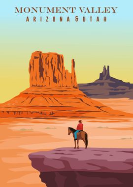 Monument Valley' Poster, picture, metal print, paint by setiyadi setiyadi |  Displate