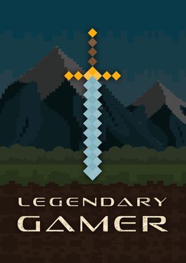 Legendary Gamer Pixel Hero