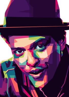 Bruno Mars Popart WPAP