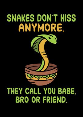 Snakes dont hiss anymore