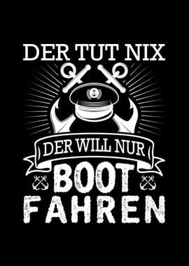 Nur Boot Fahren Motorboot