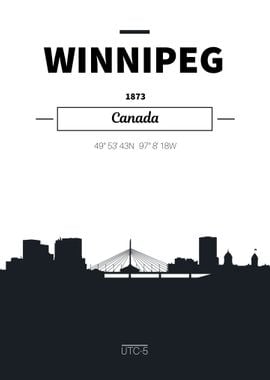 Winnipeg Skyline poster