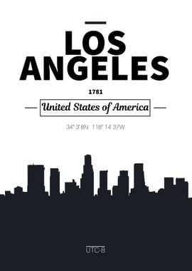 Los Angeles Skyline poster