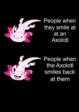 Axolotl Funny Pink