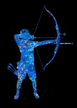 Archery blue art