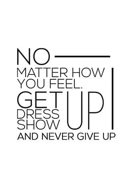 Never Give Up Quote