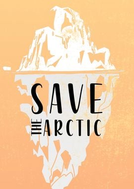 Save the arctic simple art