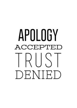 Apology and Trust Quote