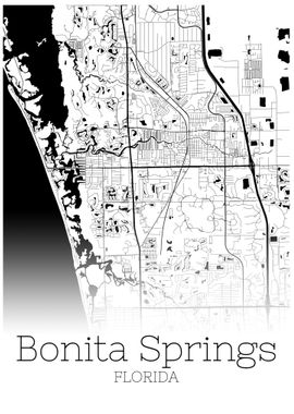 Bonita Springs Florida map