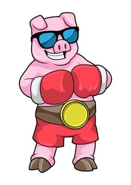 Pig Boxer Boxing 