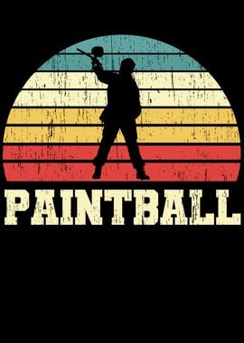 Retro Paintball Player