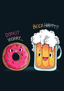 Donut WorryBeer Happy