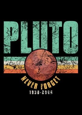 Pluto Never Forget Science