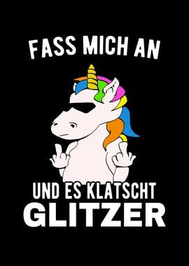 Freches Einhorn Fun Spruch