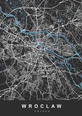 WROCLAW City Map Polska