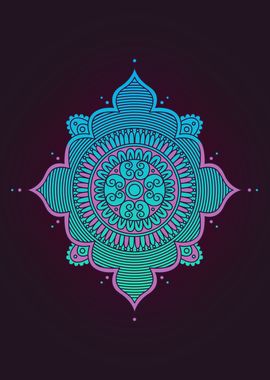 Blue Aesthetic Mandala