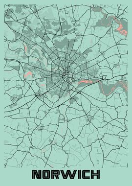 Norwich Peony City Map