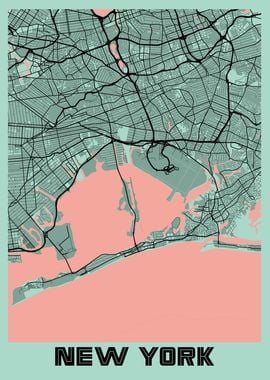 New York Peony City Map