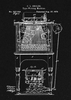 Type writing machine