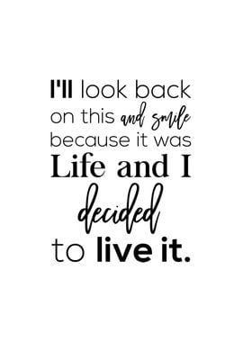 Life Quotes Wall Poster