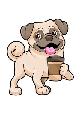 Pug Coffee to go