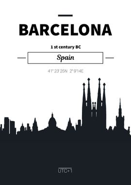 Barcelona Spain skyline