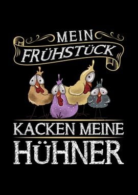 Huhn Spruch Landwirt Bauer