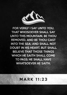 Mark 11 23