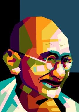 Mahat Ma Gandhi in wpap