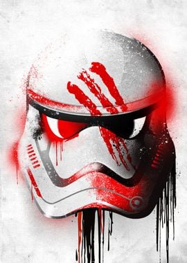 Finn Stormtrooper Graffitti Helmet