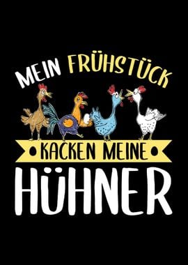 Kacken Huehner Landwirt