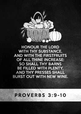 Proverbs 3 9 10