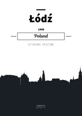 Todz Poland skyline poster