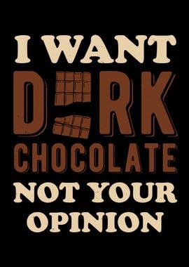 Funny Dark Chocolate