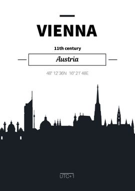 Vienna austria skyline 