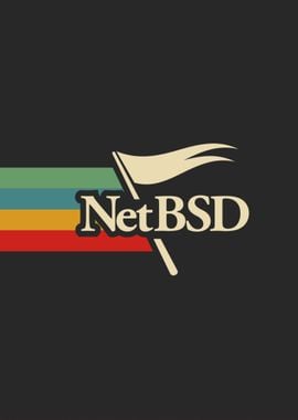 Dark black NETBSD OS