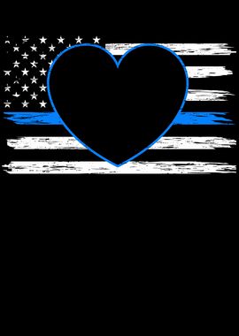 Thin Blue Line USA Flag