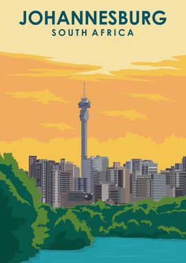 Johannesburg Travel Art