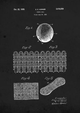 Tennis Ball 1935 Patent