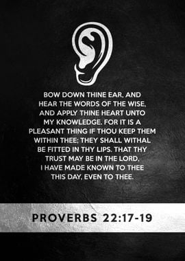 Proverbs 22 17 19